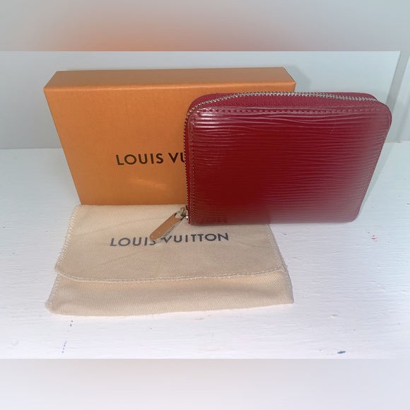 Louis Vuitton Handbags - Louis Vuitton Red Epi Compact Zippy Wallet (COA included)